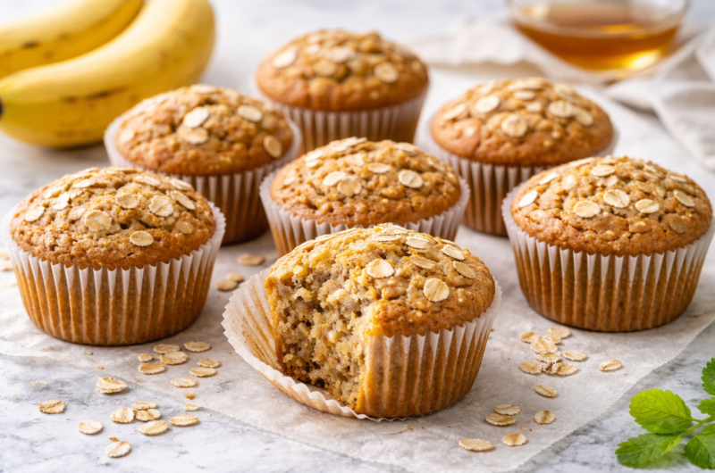 Gluten-Free Banana Oat Muffins