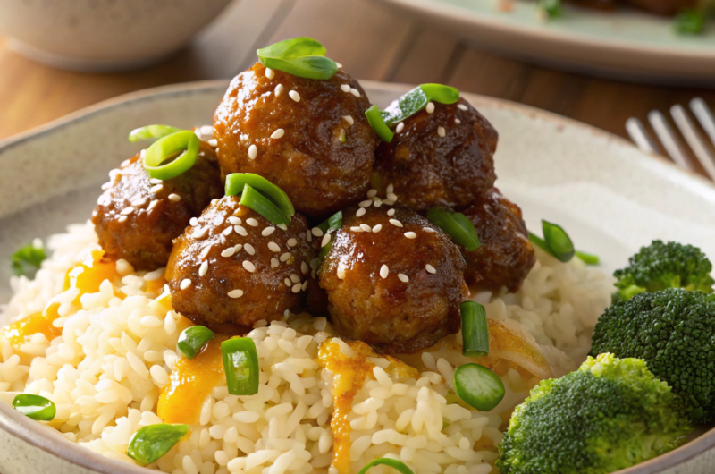 Teriyaki meatballs